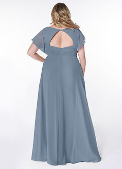 Azazie Rylee Bridesmaid Dresses A-Line Pleated Chiffon Floor-Length Dress image9
