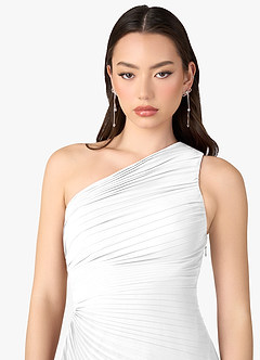 Angelina White Asymmetrical Dress image4