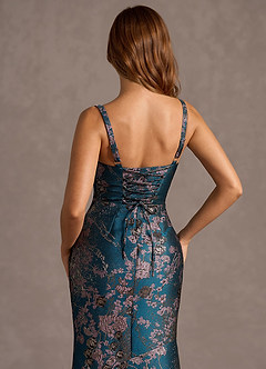 Trinity Teal Floral Maxi Dress image7