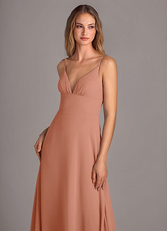 Azazie Amina Bridesmaid Dresses MAI TAI A-Line Chiffon Dress image5