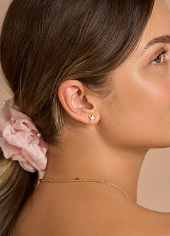 front Star Stud Earrings