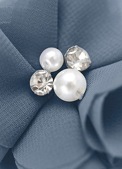 front Four-Piece Matching Color Chiffon Hair Clip Set