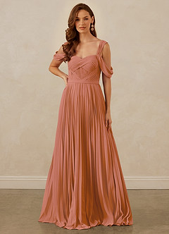 Christian Siriano Bridal for Azazie 1013 Bridesmaid Dresses MAI TAI A-Line Off the Shoulder Chiffon Dress image8