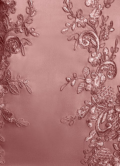 Azazie Franny Abiti per la Madre della Sposa Abito Tubino in Raso Elasticizzato Pizzo Rosa Polverosa image6