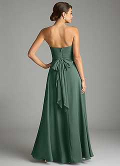 Azazie Tamira Suknie dla druhen Linia A Pofałdowany Szyfon Do ziemi Sukienka image4