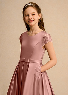 Azazie Bunny Girl Blumenmädchenkleider Ballkleid Spitze Kleid Zedernrose image4