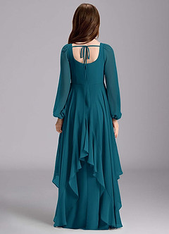 Azazie Clara Junior Klänning av A-Line i Chiffong Blouson image2