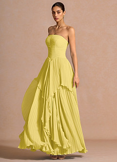 Kerensa Pastel Yellow Maxi Dress image3