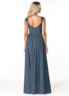 Azazie Cleobella Bridesmaid Dresses Neptune A-Line Sweetheart Lace Chiffon Dress image2