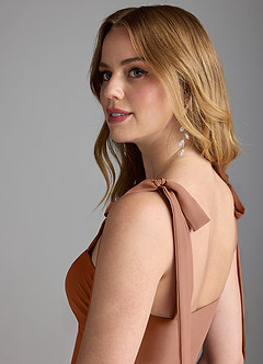 Azazie Lizet Bridesmaid Dresses Bronzer A-Line Sweetheart Neckline Chiffon Dress image6