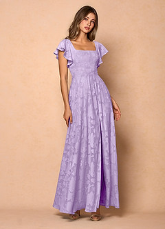Anna Lilac Ruffled Maxi Dress image4