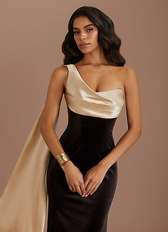 Vestido Oro Negro Largo Nala image4