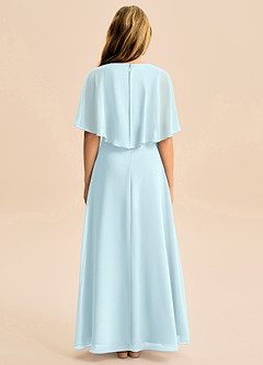 Azazie Maris Junior Abito A-Line in Chiffon Nuvola Blu image2