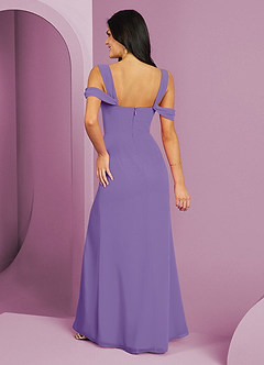 Barbie ♥ Azazie Bridesmaid Dresses Tahiti A-Line Off the Shoulder Chiffon Dress image6