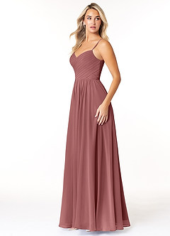 Azazie Lisbon Schlussverkauf A-Linie Herzausschnitt Chiffon Kleid Amethyst image4