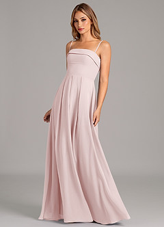 Azazie Lucienne Bridesmaid Dresses Blushing Pink Mermaid Strapless Chiffon Convertible Dress image6