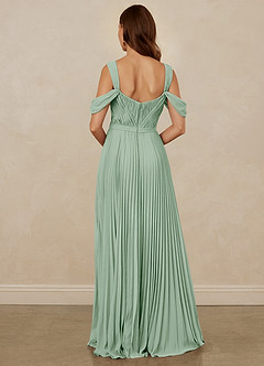 Christian Siriano Bridal for Azazie 1013 Bridesmaid Dresses Agave A-Line Off the Shoulder Chiffon Dress image3
