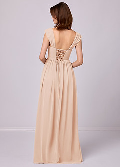 Barbie ♥ Azazie Bridesmaid Dresses English Rose A-Line Corset Chiffon Dress image11