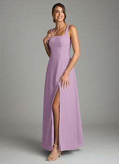 Azazie Debra Bridesmaid Dresses Wisteria A-Line with Pockets Chiffon Convertible Dress image5