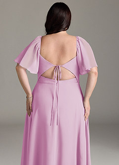 Azazie Chloe Bridesmaid Dresses Candy Pink A-Line Sweetheart Neckline Chiffon Dress image13