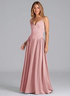 Azazie Kirby Final Sale Black A-Line Stretch Satin Dress image4