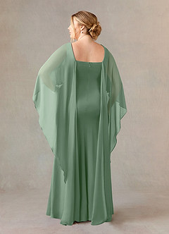 Azazie Dion Mother of the Bride Dresses Matcha Sheath Scoop Stretch Crepe Dress image9