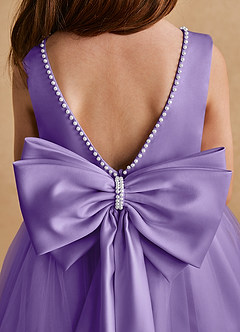 Azazie Cookie Flower Girl Dresses Tahiti A-Line Bow Tulle Dress image6