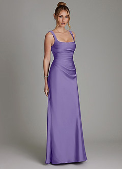 Azazie Agustina Bridesmaid Dresses Tahiti Mermaid Corset Stretch Satin Dress image4