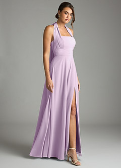 Azazie Tamira Suknie dla druhen Linia A Pofałdowany Szyfon Do ziemi Sukienka image7