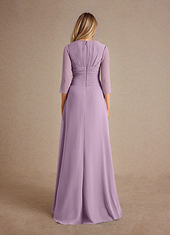 Azazie Mayfield Mother of the Bride Dresses Wisteria A-Line Pleated Chiffon Dress image3