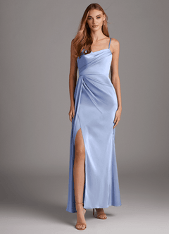 Azazie Bona Stretch Satin Dress Final Sale  image3