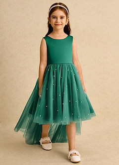 Azazie Bell Flower Girl Klänningar Klänning Balklänning i Tyll Rosett image6