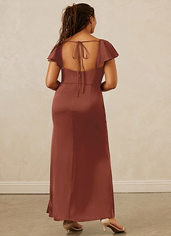 Christian Siriano Bridal for Azazie 1005 Bridesmaid Dresses Auburn Sheath Sweetheart Neckline Stretch Satin Dress image15