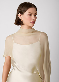 Crystle White Alabaster 100% Washable Silk Mini Dress image3