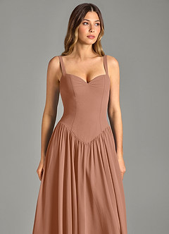 Azazie Evadina Suknie dla druhen Linia A Gorset Szyfon Do ziemi Sukienka image6