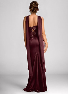 Calista Ganache Luminous Satin Maxi Dress image2