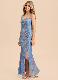 front Azazie Grace Junior Formal Dress