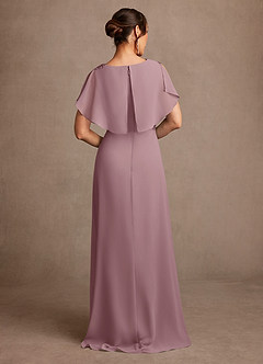 Azazie Frieda Kleider für die Brautmutter A-Linie Applizieren Chiffon Kleid Altrosa image3