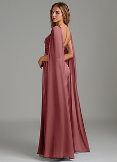 Azazie Niveah Bridesmaid Dresses Amethyst A-Line Strapless Stretch Satin Convertible Dress image6