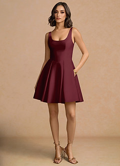 Olivia Wine Mini Dress image4