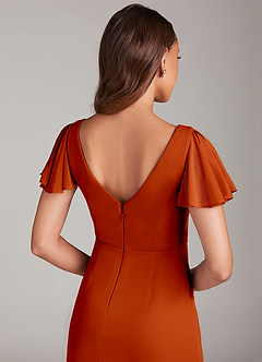 Azazie Soren Final Sale Black A-Line Ruched Mesh Dress image6