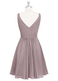 Azazie Grace Abiti da Damigella Abito A-Line in Chiffon Plissettato Dusk image8