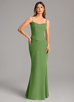 Azazie Sorrel Suknie dla druhen Syrena Gorset Szyfon Do ziemi Sukienka image2