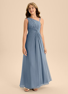 Azazie Brooke Junior Twilight A-Line Side Slit Chiffon Dress image5