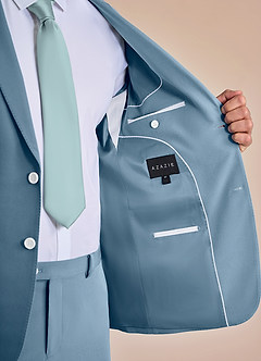 front James Bleu Clair veste de costume