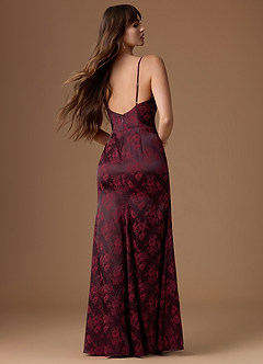 Tamia Royal Maroon Maxi Dress image2