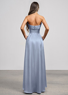 vestido Maxi Azul Empoeirado Isolde image6