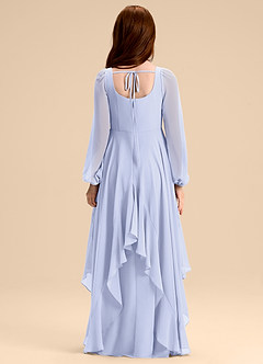 Azazie Clara Junior Abito A-Line in Chiffon Blusa Lavanda image2