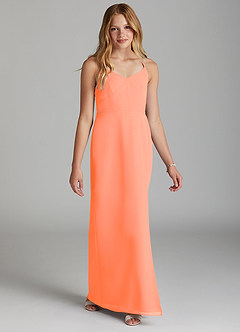 Azazie Becca Junior Sunset Mermaid Chiffon Dress image5