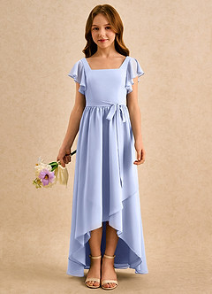 Azazie Milly Girls Formal Flower Girl Klänningar Klä A-Line i Chiffong Plisserad image3
